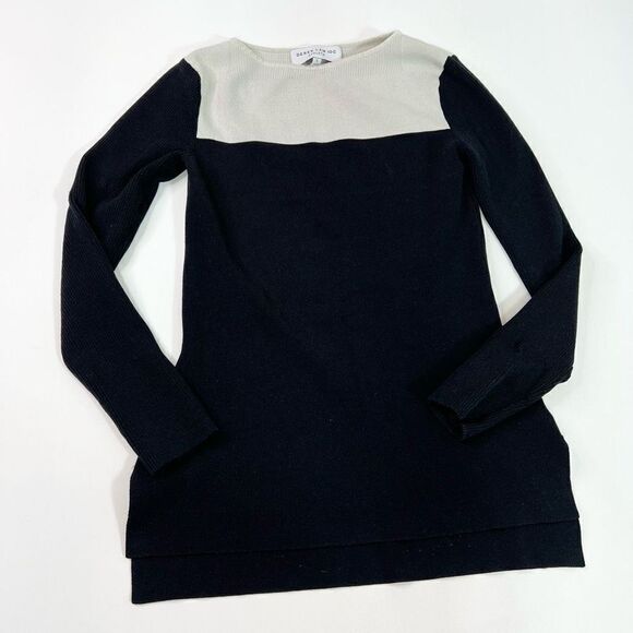 Derek Lam 10C Athleta Tunic Sweater Womens Small Colorblock Ribbed Knit Stretch - Picture 1 of 10